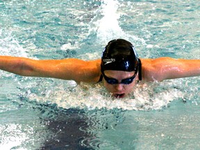 Spruce Grove swimmer Gail McGinnis is set to break even more records this season. - Gord Montgomery, Spruce Grove Examiner/Stony Plain Reporter