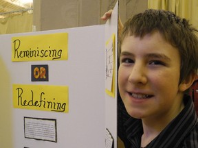 Jacob Schofield tapped a musical idea for his entry to the 26th annual Algoma Rotary Regional Science Fair.