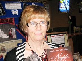 DANIEL R. PEARCE Simcoe Reformer
Brantford author Mary Monsour promoted her two novels, Night's Gift and Night's Children during Norfolk's annual authors fair this past weekend.