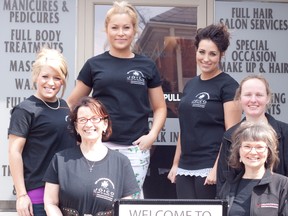 Stylists at Penny Lane Spa and Salon in Woodstock donated their time on Sunday for the annual Cut-a-Thon in support of the Parkinson Society Southwestern Ontario. (CODI WILSON/ Sentinel-Review)