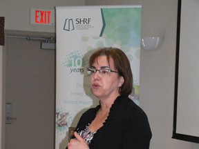 June Bold with the SHRF gave a presentation at a chamber lunch on Friday, April 5, 2013.