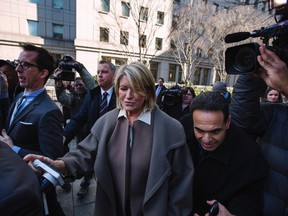 Martha Stewart departs the New York state Supreme Court after testifying in Manhattan March 5, 2013. REUTERS/Lucas Jackson