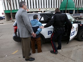Thursday's arrest near city hall.