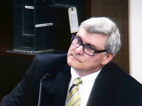 Michael Buckley, an engineer with Halsall Associates, testified during Day 22 of the Elliot Lake Inquiry on Monday, April 8.
Photo by DAVID BRIGGS/FOR THE STANDARD