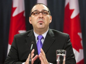 NDP critic Glenn Thibeault speaks during a news conference at the National Press Theatre in Ottawa, February 8, 2011.(CHRISTOPHER PIKE/QMI AGENCY)