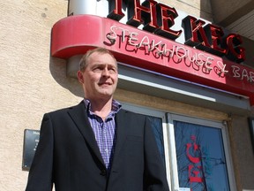 Kevin Person, owner of The Keg Steakhouse and Bar, will be one of 15 scheduled presenters at Wood Buffalo’s municipal council meeting tonight, hoping to persuade them to not allow the municipality to continue expropriating downtown properties to make room for a proposed sports and entertainment complex. JORDAN THOMPSON/TODAY STAFF