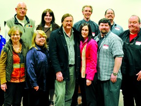 The initial board of the new Brockville Arts Council (inlcuding alternates) is pictured with task force chairwoman Deborah Dunleavy. In back row, left to right are Peter Dunn, Anisa Lancione, Guy Wales and Carl Torode. Front row, left to right are Harold Hess, Linda Potter, Mary Wonnacot-Hills, Pat Johnson, Cyndy Robinson, Michael Sherman, Chris Coyea and Deborah Dunleavy. Missing from photo is Ian Farthing. (STEVE PETTIBONE The Recorder and Times)