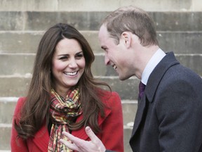 Catherine, Duchess of Cambridge, with husband Prince William. (WENN.COM)