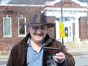 Kenora author Clayton Bye with his new book, The Speed of Dark.
ALAN S. HALE/Daily Miner and News