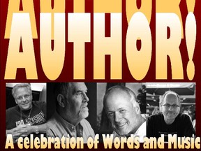 Author! Author! A Celebration of Words and Music will be held at the Port Dover Harbour Museum on Fri., April 12. (Contributed graphic)