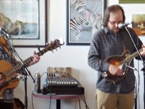 GLEN SILVERTHORN, for The Expositor

Alison Schott and Darrin Schott entertain at the Station Coffee House.