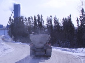 Lake Shore Gold's Timmins West mine complex on Highway 101 West. Timmins Times LOCAL NEWS photo by Len Gillis.