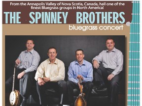 Submitted photo
The Spinney Brothers will perform at the William Glesby Centre on April 14.