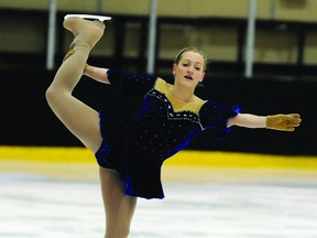 Greenbush resident Katie Pagnello skates during the Skate Canada Adult Figure Skating Championships, in Kamloops, B.C. last weekend. (SUBMITTED PHOTO BY KEVIN DAVIES - AAA photography)