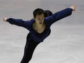 Canada's Patrick Chan performs during the men's short programme at the ISU World Team Trophy in Figure Skating in Tokyo April 11, 2013.  (REUTERS/Toru Hanai)