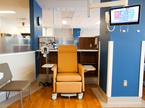 A chemotherapy room at the new St. Catharines Hospital.  Photo taken on April 10, 2013. (QMI Agency/JULIE JOCSAK)