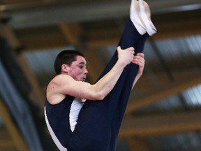 Trampolinist Keiran Crouch placed 8th among 32 national competitors at the Elite Canada meet at Laval University's Telus Stadium in Quebec City, this weekend. The North Bay Gymtrix athlete is gearing up for the national championships in Ottawa next month.