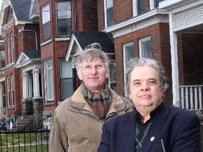 The downtown ridings of city councillors Bill Glover, left, and Jim Neill, are at the centre of the electoral boundaries debate. 
Ian MacAlpine The Whig-Standard