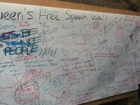 The Free Speech Wall at Queen's University