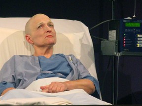 Brenda Shodin playing Vivian Bearing in TryLight Theatre’s production of W;t, which had its first show on Sunday, April 14.