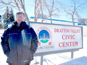 Pam Balke, Drayton Valley’s new bylaw officer, stands outside the town office.