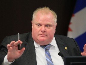 Mayor Rob Ford at City Hall Monday, April 15, 2013. (Stan Behal/Toronto Sun)