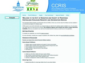 The City of Kingston, together with the County of Frontenac, launched the Centralized Childcare Registry and Information Service (CCRIS) Monday, an interactive directory and online application system for parents looking for licensed childcare providers in the city.