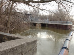 MICHAEL-ALLAN MARION, The Expositor

Last week, city environmental staff sometimes had to close the gateway and canal to the Holmedale water treatment plant to guard against discharge of raw sewage from sewage treatment plants upstream in the Grand River.