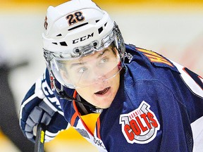 Born and raised in Belleville, Barrie Colts forward, Zach Hall, of the Barrie Colts, faces his former favourite team in the OHL's East Final. (OHL Images)