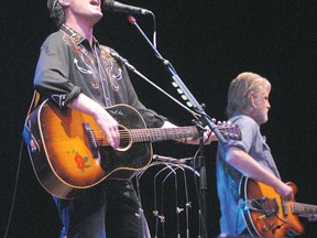 Jim Cuddy and Greg Keelor are shown during a performance at the Stratford Festival theatre in 2009. (SCOTT WISHART, The Beacon Herald files)