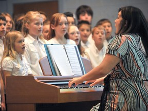 Members of Corunna's St. Joseph Junior Choir perform at Central United Church during at last year's  Lambton County Music Festival. This year's festival runs April 22 to May 2 at six venues around the city. (The Observer)