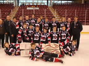 Submitted Photo

The BMHA's bantam A 99ers lost in double overtime in the Ontario Hockey Federation championship game in Sault Ste. Marie.