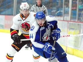 Charlie Dodero, shown during his last game for the Sudbury Wolves in April, recently signed an entry-level contract with the NHL's New York Rangers.

GINO DONATO/THE SUDBURY STAR