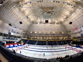 The Players' Championship began play Tuesday night at the Mattamy Athletic Centre, inside the renovated Maple Leaf Gardens. (ANIL MUNGAL/Sportsnet)