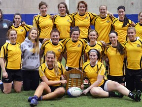 Trenton High Tigers senior girls rugby team captured the championship at the Hershey Sports Zone 10th annual Girls Rugby Tournament last week in Mississauga.