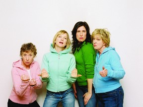 Submitted photo

Women Fully Clothed will take to the stage at Festival Hall on June 8. The comedy group stars, from left, Robin Duke from Saturday Night Live and SCTV, Kathryn Greenwood from Whose Line Is It Anyway, Teresa Pavlinek from The Jane Show and History Bites and Jayne Eastwood from My Big Fat Greek Wedding, Chicago, Hairspray and the classic film Going Down the Road.