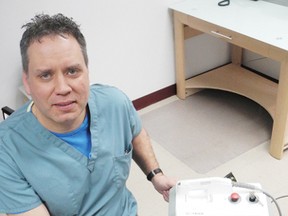 Michael Turcotte, chiropodist and foot specialist at the Foot and Ankle Clinic
Staff photo/ERIKA GLASBERG