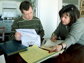Bill Kennedy and his sister Jane Limina, shown at her residence April 17, prepare for a meeting with the Capitol Centre to propose restructuring the city's only public gallery named after their grandfather, WKP Kennedy, as an independent, not-for-profit organization with its own board. (MARIA CALABRESE The Nugget)