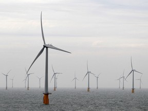 The Thanet Offshore Wind Farm off the Kent coast in Southern England is the largest of its kind in the world.