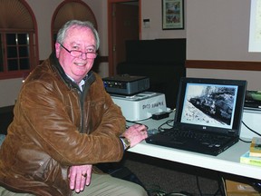 David Lemkay did a presentation entitled “Making Tracks, Making Waves:  Innovation in the Forest” during the Ottawa Valley Historical Society's 2013 annual general meeting, held at the Kiwanis Fieldhouse recently. Lemkay was the keynote speaker.