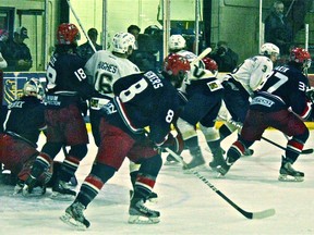 The Spruce Grove Saints couldn’t bury enough chances to beat the Brooks Bandits in Game 4 of the AJHL finals. Game 5 goes tonight (Friday) in Brooks. Game 6, if necessary, would be Sunday in Spruce Grove. - York Underwood, Reporter/Examiner