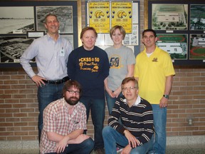 Chatham-Kent Secondary School is holding it's 50th reunion next month and a 25-person reunion committee has been working hard to make it a memorable event. Pictured here, from back left, are CKSS staff who are on the committee: Todd Haskell, principal, Mike Warren, Kristen Crow and Marc Poirier. Front left: Gord Williams and Steve Olexa. (Contributed photo)