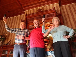 Waverley residents from left: Gerry Embury, 77, Charles Belbeck, 87, and Betty Murphy, 88, are enjoying the limelight after participating in a lip-sync video of Carly Rae Jepsen's Call Me Maybe.