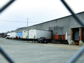 The former Black and Decker site, seen Friday through its perimeter fence, could one day house distribution centres if its prospective new owners are successful in their plans. RONALD ZAJAC The Recorder and Times