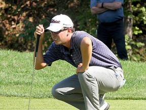 Brad Boyle, seen here playing during the 2012 Great Waterway Classic at Smuggler's Glen in Gananoque, has been preparing for his first full season on the Canadian Tour after qualifying.
IAN MACALPINE/KINGSTON WHIG-STANDARD/QMI AGENCY