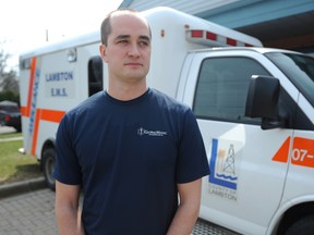 Lambton County paramedic Curtis Daboll is headed to Mali in Africa this month as part of a three-week rapid response aid mission with Global Medic. The 29-year-old spent time providing medical care and water filtration devices in Cambodia last year. TYLER KULA/ THE OBSERVER/ QMI AGENCY