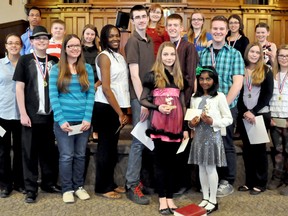 The winners of the Prairie Sounds Music Festival put on a final concert and were presented with their medals and awards Friday evening at Trinity United Church. (CLARISE KLASSEN/PORTAGE DAILY GRAPHIC/QMI AGENCY)