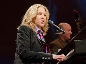 Singer Diana Krall plays  the Rogers K-Rock Centre stage on Sunday night in a make-up concert after her earlier visit was cancelled due to illness.