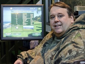 Local golf instructor, Kevin Dickey, has set up a high definition indoor golf simulator in his home garage.
Julia McKay For The Whig Standard