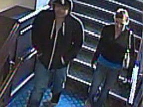These two people are suspected of stealing over $2,000 in cash from a Banff home. Anyone with info on the crime should contact the RCMP at 403-762-2226. Courtesy of the RCMP